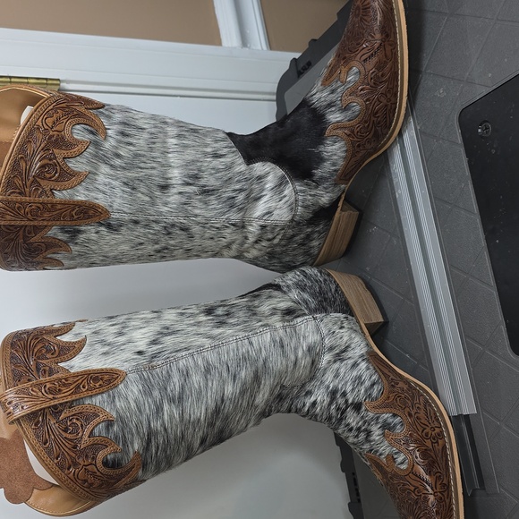 MYRA BAG Adelaide Hair On Tall Leather Cowboy Boots Size 11 NWT - Picture 10 of 10